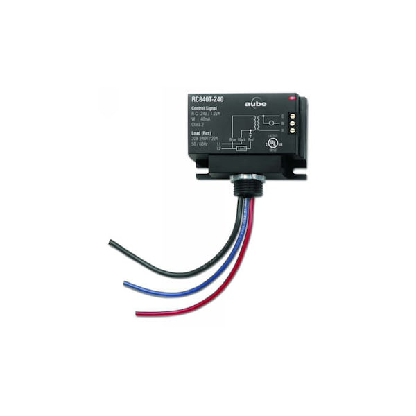 King Electric Transformer Relay 240V-24V 6000W Per Pole 25Amp 2 Circuit, With A 24V - 208/240V Transformer RC840T-240/U - main